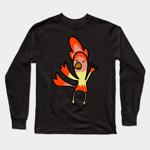 The flame fire chicken hot Long Sleeve T-Shirt by FzyXtion